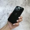 Чохол з акриловою кришкою яка імітує скло Loft Glossy для iPhone 16 Pro Black - 2