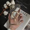 Чохол прозорий силікон Dream ultra MagSafe для iPhone 12 Gold - 3