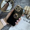 Чохол глянцевий силікон з кільцем тримачем для iPhone 11 Pro Black - 5