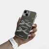 Чохол дзеркальний силіконовий з бантом Bow Case для iPhone 15 Silver - 3