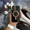 Чохол глянцевий силікон з Magsafe для iPhone 12 Black - 1