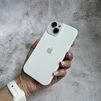 Чохол з силікону і покриттям Soft Touch мікрофібра для iPhone 15 White - 3
