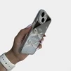 Чохол дзеркальний силіконовий з бантом Bow Case для iPhone 15 Silver - 4