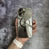 Чохол імітація скла Laser Disco case MagSafe для iPhone 12 Pro Silver - 1