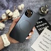 Матовий чохол MagSafe мінімалістичний дизайн захист і стиль Lume Case для iPhone 14 Black - 2
