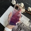 Силіконовий чохол з блискітками Shine OMBRE для iPhone 12 , iPhone 12 Pro Purple - 2