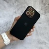 Чохол з силікону і покриттям Soft Touch мікрофібра для iPhone 13 Pro Black - 3