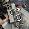 Чохол силіконовий ударостійкий з магнітом MagSafe для iPhone 12 Pro Silver - 2