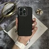 Чохол шкіряний Luxury leather case з магнітом MagSafe для iPhone 16 Pro Max Black - 1