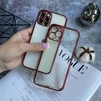 Гальванічний прозорий чохол Galvanic Full для iPhone 12 Pro Max Red - 1