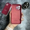 Чохол Silicone Case FULL 360 для iPhone 12 Pro Rose red - 3