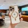 Чохол прозорий силікон Dream ultra MagSafe для iPhone 15 Pro Gold - 1