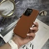 Чохол шкіряний Modern Leather з магнітом MagSafe для iPhone 16 Pro Coffee - 2
