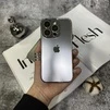 Чохол скляний з хромованим обідком Titanium Case для iPhone 13 Pro Max Silver - 1