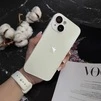 Чохол скляний матовий з захистом камери Matte AG-Glass для iPhone 14 White - 2
