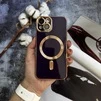 Чохол глянцевий силікон з Magsafe для iPhone 13 Purple - 2