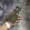 Чохол імітація скла Laser Disco case MagSafe для iPhone 13 Pro Silver - 2