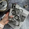 Чохол силіконовий ударостійкий з магнітом MagSafe для iPhone 15 Pro Max Silver - 3