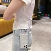Чохол силіконовий ударостійкий з карманом і шнурком через плече для iPhone 13 Pro Прозорий - 3