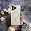 Матовий чохол MagSafe мінімалістичний дизайн захист і стиль Lume Case для iPhone 15 Pro Max White - 1