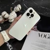Чохол скляний матовий з захистом камери Matte AG-Glass для iPhone 12 Pro Max White - 2