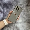 Чохол імітація скла Laser Disco case MagSafe для iPhone 13 Pro Max Dark Grey - 3