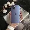 Чохол скляний матовий з захистом камери Matte AG-Glass для iPhone 14 Purple - 1