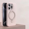 Силіконовий чохол з MagSafe та підставкою для iPhone 15 Pink Sand - 1