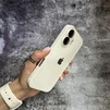 Чохол імітація скла Laser Disco case 3D logo для iPhone 16 White - 3