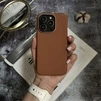 Чохол шкіряний Modern Leather з магнітом MagSafe для iPhone 15 Pro Max Coffee - 1