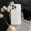 Чохол скляний матовий з захистом камери Matte AG-Glass для iPhone 15 Pro Max White - 1