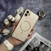 Матовий чохол MagSafe мінімалістичний дизайн захист і стиль Lume Case для iPhone 11 Gold - 2
