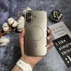 Матовий чохол MagSafe мінімалістичний дизайн захист і стиль Lume Case для iPhone 16 Silver - 1