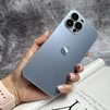Чохол скляний матовий з захистом камери Matte AG-Glass для iPhone 14 Pro Sea Blue - 2