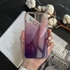 Силіконовий чохол з блискітками Shine OMBRE для iPhone 12 , iPhone 12 Pro Purple - 1