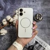 Матовий чохол MagSafe мінімалістичний дизайн захист і стиль Lume Case для iPhone 16 White - 1