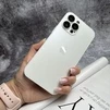 Чохол скляний матовий з захистом камери Matte AG-Glass для iPhone 14 Plus White - 2