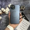 Матовий чохол MagSafe мінімалістичний дизайн захист і стиль Lume Case для iPhone 14 Black - 1
