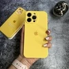 Чохол Silicone Case FULL 360 для iPhone 12 Pro Max Yellow - 1