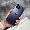 Чохол скляний матовий з захистом камери Matte AG-Glass для iPhone 12 Purple - 2