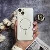 Матовий чохол MagSafe мінімалістичний дизайн захист і стиль Lume Case для iPhone 15 White - 1