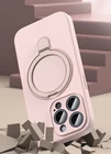 Силіконовий чохол з MagSafe та підставкою для iPhone 16 Pro Max Pink Sand - 2