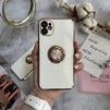 Чохол глянцевий силікон з кільцем тримачем для iPhone 11 White - 1