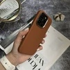 Чохол шкіряний Modern Leather з магнітом MagSafe для iPhone 16 Pro Max Coffee - 3