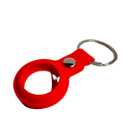 Силіконовий брелок з кільцем Silicone Case Transparent для AirTag Red