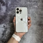 Чохол імітація скла Laser Disco case MagSafe для iPhone 12 White