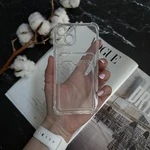Чохол силікон ударостійкий з карманом для карток для iPhone 14 Прозорий