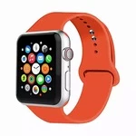 Силіконовий ремінець Watch Silicone для Apple Watch 38|40|41|42 (10 series) mm Orange