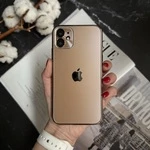 Чохол матовий імітація скла Desert Titanium для iPhone 11 Dark Gold