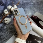 Чохол глянцевий силікон з Magsafe для iPhone 12 Sea Blue